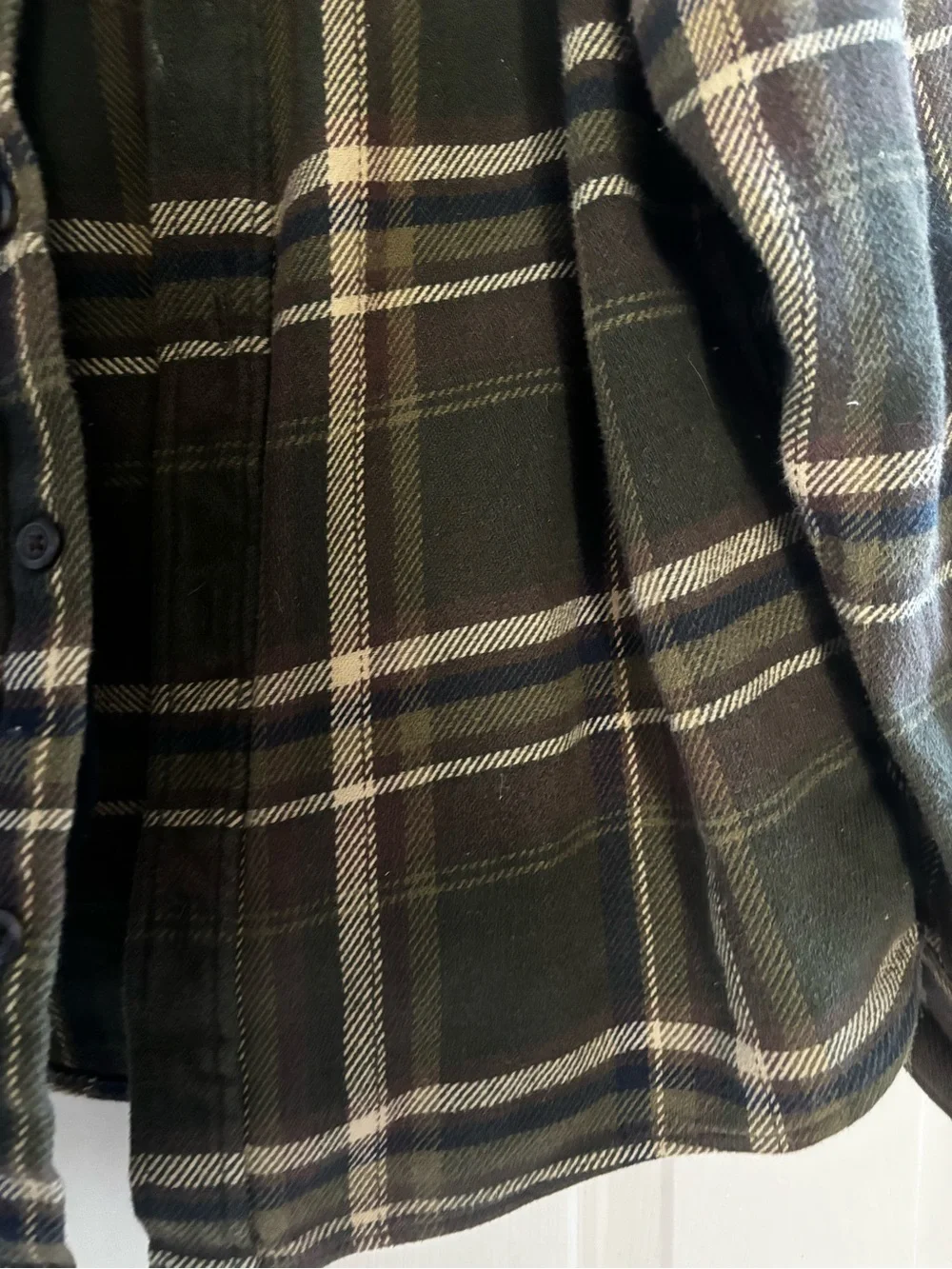 Orvis Men's Green Plaid Button-Up Flannel XL